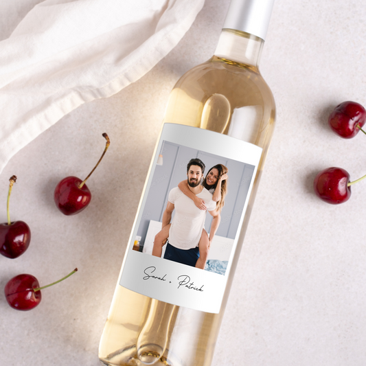 Custom Photo Wine Label