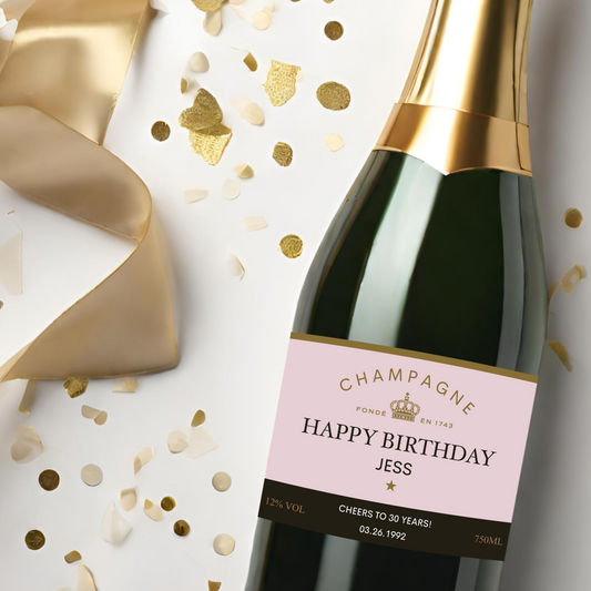 Birthday Moët Champagne Label