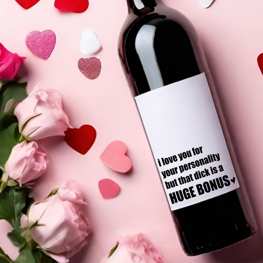 I Love Your For Your Personality Funny Valentine's Day Label